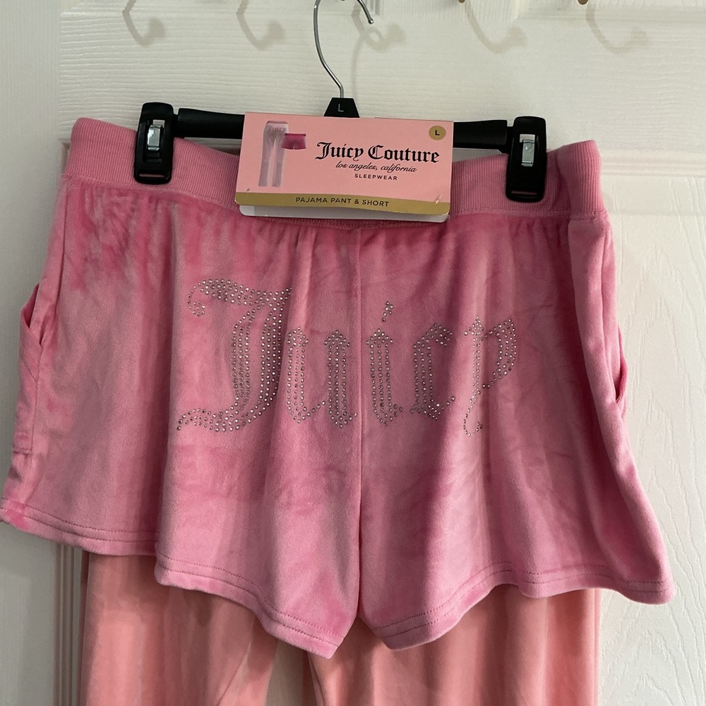 Juicy Couture Pink Athletic Shorts and long sweats.